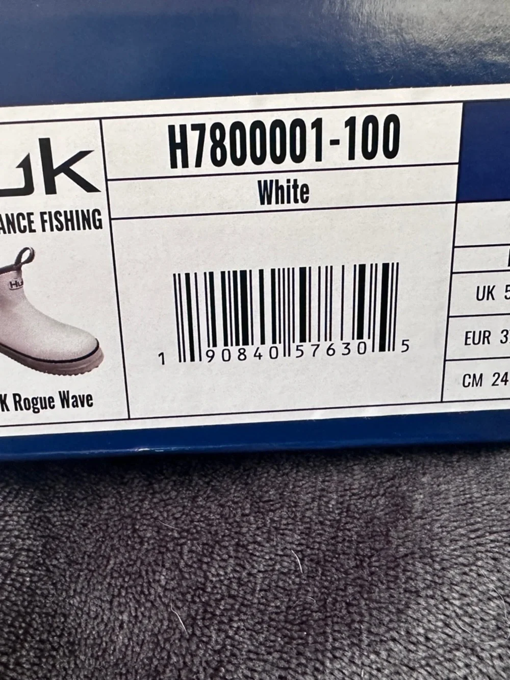 Huk Kids White & Gray Rain Boots